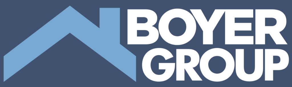 Blue logo for The Boyer Group 
